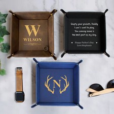 Personalized leather valet for sale  UK
