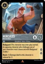 Usado, Hércules - Herói Amado - 180/204 Raro Retorno de Úrsula Lorcana Disney Eng Card comprar usado  Enviando para Brazil