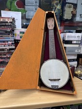 Vintage banjo wooden for sale  HERNE BAY