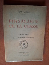 Physiologie chasse jean d'occasion  Paris V
