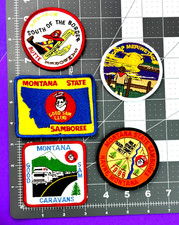 5 Patches Vintage Estado de Montana, Sul da Fronteira, Caravanas, Cacto, Sam V4, usado comprar usado  Enviando para Brazil
