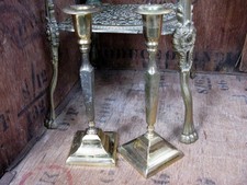 Pair tall brass for sale Pair tall brass for sale  ELY