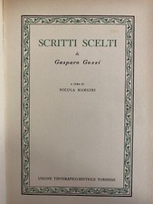 Gozzi gaspare scritti usato  Italia