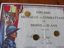 Ww2 diplome decoration d'occasion  Boussens