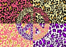 Leopard print peace for sale  SELBY