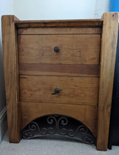 Mexican pine bedside for sale  BRAINTREE