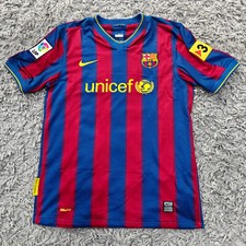 Camisa de futebol clássica Barcelona 2009 - 10 vermelha azul Nike XS Messi 10 Home Shirt, usado comprar usado  Enviando para Brazil