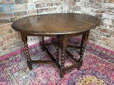Antique oak drop for sale  STAFFORD