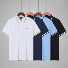 Camisa polo masculina slim fit algodão manga curta BOSS Hugo Boss M/L/XL/2XL/3XL comprar usado  Enviando para Brazil