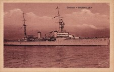 Cartolina croiseur tourville usato  Albenga