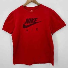 Usado, Camiseta Nike Air masculina tamanho G logotipo vermelho manga curta gola redonda algodão comprar usado  Enviando para Brazil