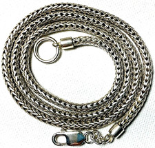 Usado, Colar Vintage Artesanal de Prata Esterlina Bali 4mm Corrente de Trigo 24" comprar usado Usado, Colar Vintage Artesanal de Prata Esterlina Bali 4mm Corrente de Trigo 24" comprar usado  Enviando para Brazil