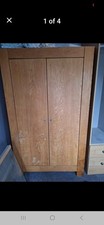 Oak lockable wardrobe for sale  MARKFIELD