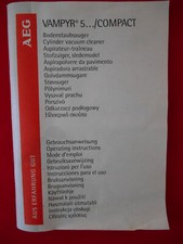 Gebrauchsanleitung staubsauger gebraucht kaufen  Mönchengladbach