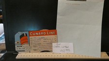 051 Cunard Line etiqueta de bagagem RMS Queen Maryl papel nota cabeça envio original comprar usado  Enviando para Brazil