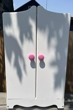 Wooden doll wardrobe for sale  Lowell