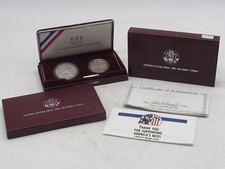 CONJUNTO DE DUAS moedas comemorativas dos Jogos Olímpicos de 1992 não circuladas com caixa e certificado de autenticidade sem reserva comprar usado  Enviando para Brazil