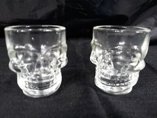 Conjunto de 2 Copos de Vidro Cabeça Shot Crânio de Cristal para Casa Bar Festa Homem Caverna  comprar usado  Enviando para Brazil