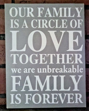 Family quote wall for sale  Milledgeville