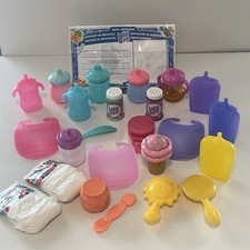 Boneca Baby Alive mamadeiras de reposição copos colheres escovas fraldas bolsa de comida 25 peças comprar usado  Enviando para Brazil