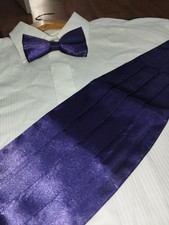 Purple satin pleated for sale  GREENHITHE