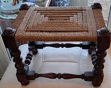 Antique oak footstool for sale  PETERBOROUGH