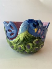 Peacock ceramic crochet for sale  Baxter Springs