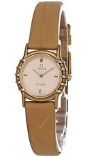 Omega Vintage Cream Dial Brown pulseira de couro relógio feminino 9002 -Store Display comprar usado  Enviando para Brazil