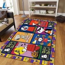 Usado, Tapete de festa de Halloween Snoopy, tapete de bandeira, decoração para casa, tapete retangular para sala de jogos comprar usado  Enviando para Brazil