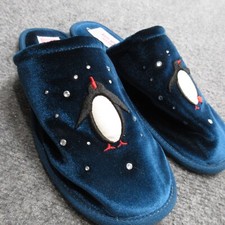 Usado, Chinelos femininos Kate Spade Jolie EUA 9 B pinguins marinhos strass slip on veludo comprar usado  Enviando para Brazil