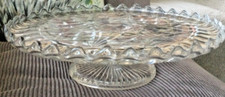 art deco glass cake stand for sale  NEWTON AYCLIFFE