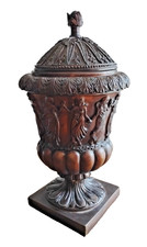Urna neoclássica com tampa de bronze Maitland Smith 17 x 9 1/2" comprar usado  Enviando para Brazil
