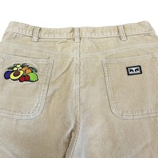 Usado, Calça Obey Masculina 34 Veludo de Frutas Bronzeada Bolsos de Joelho Duplo Skate comprar usado  Enviando para Brazil
