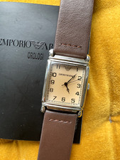 Emporio Armani  Tank Quartz AR-0203 Montre Beige Italy Uhr comprar usado  Enviando para Brazil