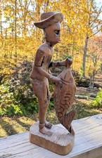 Folk art wood for sale  Black Mountain