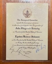 jfk inauguration invitation for sale  Englewood