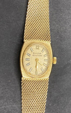 Antigo Bulova Accutron relógio feminino folheado a ouro 10k pulseira campeã 10k GF comprar usado  Enviando para Brazil