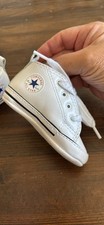 Tênis Converse Chuck Taylor All Star couro branco superior bebê tamanho 2 comprar usado  Enviando para Brazil