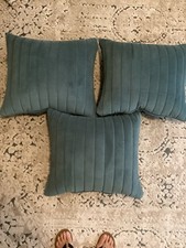 3 decorative blue pillows for sale  New Hill