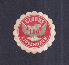 Selo pôster Dinamarca GLOBUS ROUND WORLD MAP FÁBRICA comprar usado  Enviando para Brazil