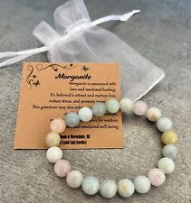 Morganite bracelet stretch for sale  COVENTRY