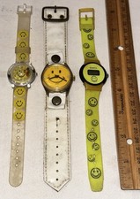 RELÓGIOS DE PULSO ANTIGOS 3X HAPPY SMILEY FACE LENDAN SONY JAPÃO CHINA VINTAGE comprar usado RELÓGIOS DE PULSO ANTIGOS 3X HAPPY SMILEY FACE LENDAN SONY JAPÃO CHINA VINTAGE comprar usado  Enviando para Brazil