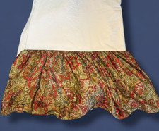 Saia de Cama Ralph Lauren Randolph Ouro Vermelho Paisley King Cetim BOM comprar usado  Enviando para Brazil