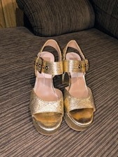 chunky heels wedges for sale  Kiowa