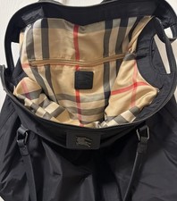 Usado, Bolsa tote BURBERRY de náilon embalável preta com forro Nova Check comprar usado Usado, Bolsa tote BURBERRY de náilon embalável preta com forro Nova Check comprar usado  Enviando para Brazil
