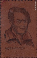 # MUSICA: COMPOSITORE GAETANO DONIZETTI (Bergamo)  (cartolina in sughero) comprar usado  Enviando para Brazil
