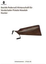 Hinterschaft vorderlader david gebraucht kaufen  Holzwickede