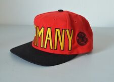 Vintage lata 90. ADIDAS NIEMCY Piłka nożna Piłka nożna Snapback Cap Czapka Czerwona na sprzedaż  PL
