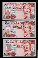 NOTA BANCÁRIA MOEDA QUEEN UNC GIBRALTAR 10 LIBRAS 1995 P-26 comprar usado  Enviando para Brazil