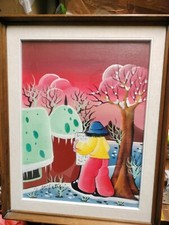 Quadro naif j.stipetić usato  Modena